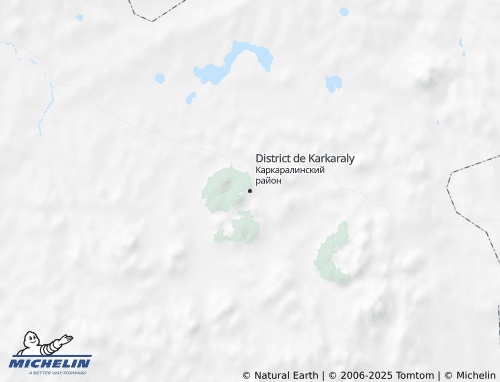 MICHELIN Karkaralinskiy rayon map - ViaMichelin