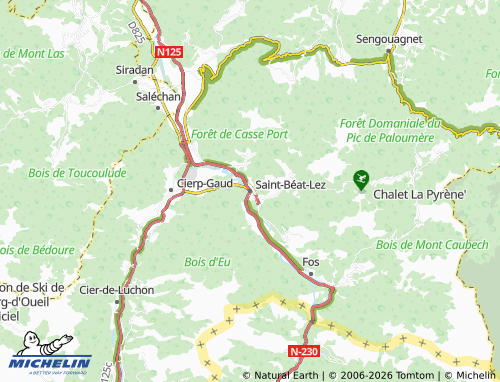 Mappa MICHELIN Saint-Béat-Lez - ViaMichelin