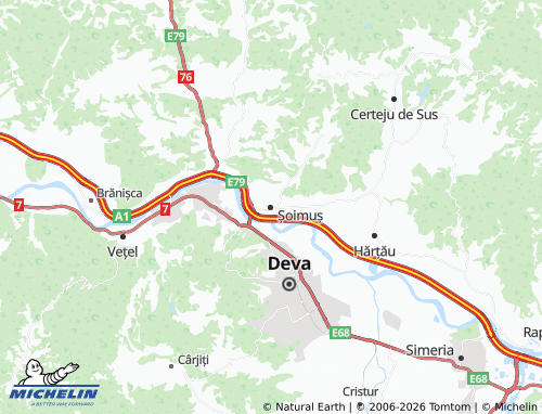 Mappa MICHELIN Șoimuș - ViaMichelin