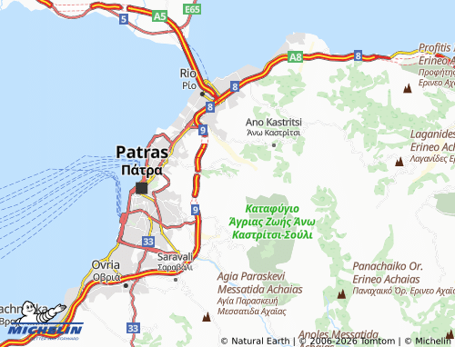 MICHELIN Balas map - ViaMichelin