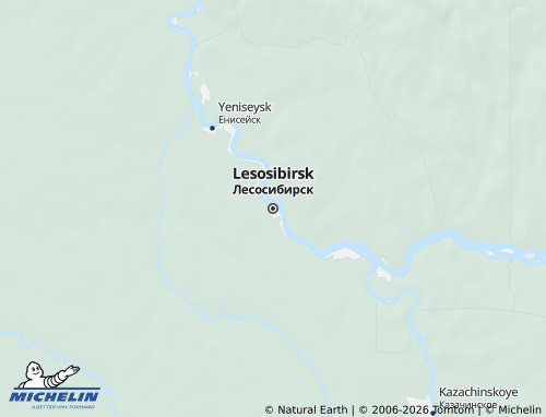 MICHELIN-Landkarte Lessosibirsk - ViaMichelin