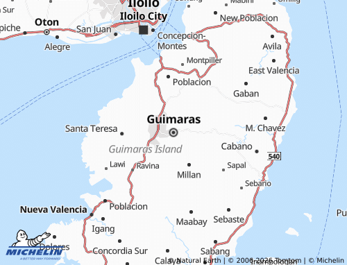 MICHELIN Guimaras map - ViaMichelin