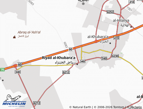 MICHELIN-Landkarte al-Nafal - ViaMichelin