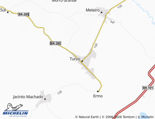 MICHELIN Cidade Alta map - ViaMichelin