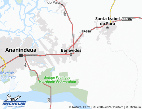 Mappa MICHELIN Benevides - ViaMichelin