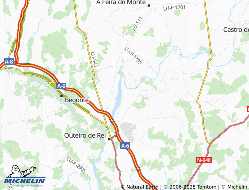 MICHELIN Cela (Santa María) map - ViaMichelin