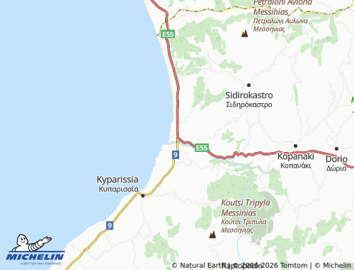 MICHELIN Kalo Nero map - ViaMichelin