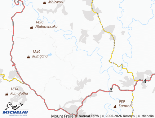 MICHELIN-Landkarte Mgodi - ViaMichelin