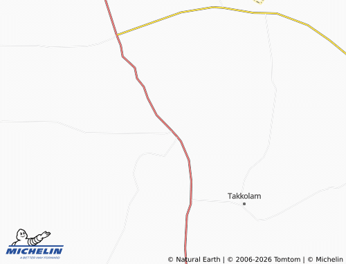 Mappa MICHELIN Arkonam - ViaMichelin