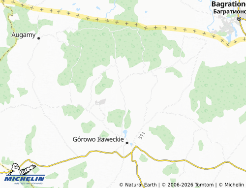MICHELIN Dęby map - ViaMichelin