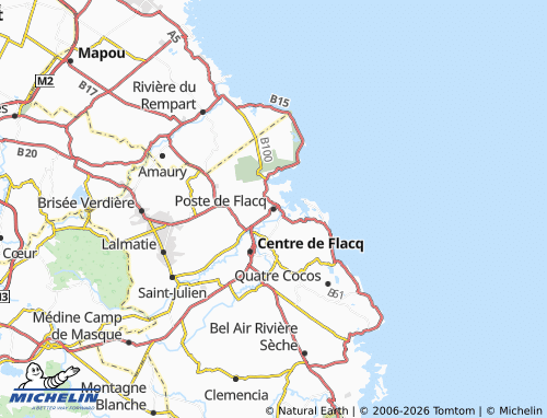 MICHELIN Poste de Flacq map - ViaMichelin