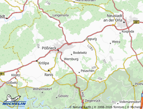 Mapa MICHELIN Bodelwitz - ViaMichelin