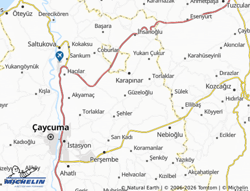 MICHELIN Güzeloğlu map - ViaMichelin