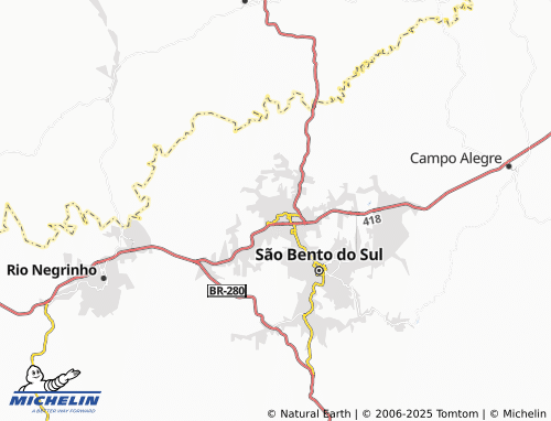 MICHELIN Cruzeiro map - ViaMichelin