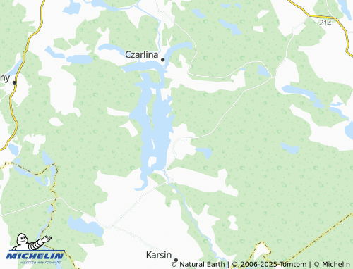 MICHELIN Wdzydze Tucholskie map - ViaMichelin