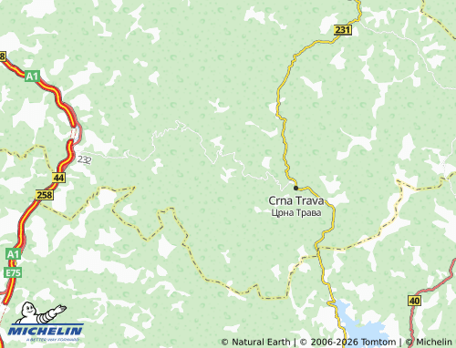 Mapa MICHELIN Pavličina - ViaMichelin