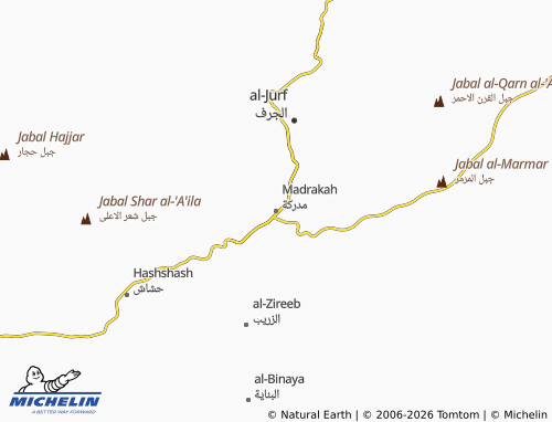 Carte MICHELIN Madrakah - ViaMichelin