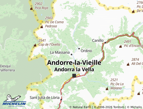 Mapa MICHELIN La Massana - ViaMichelin