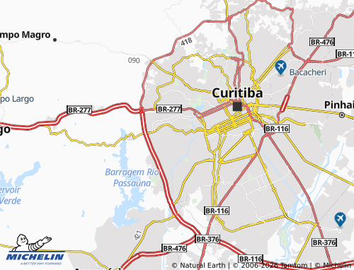 Mapa MICHELIN Campo Comprido - ViaMichelin