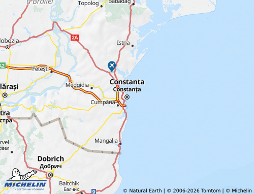 Mappa MICHELIN Constanța - ViaMichelin