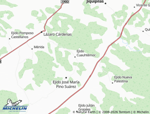 Mapa MICHELIN Ejido Cuauhtémoc - ViaMichelin