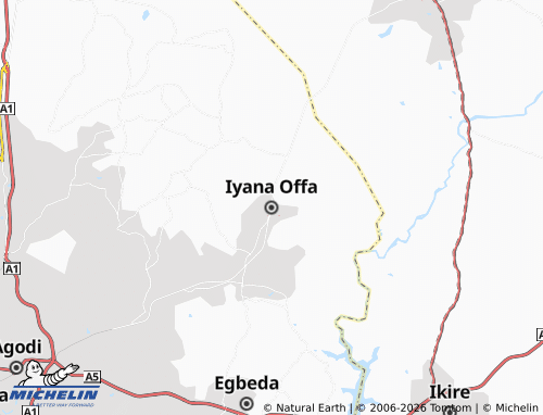 Mappa MICHELIN Iyana Offa - ViaMichelin