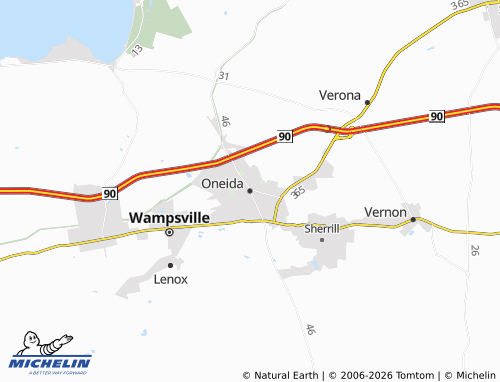 Mappa MICHELIN Oneida - ViaMichelin