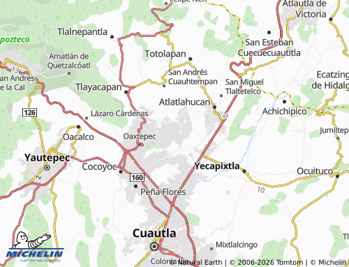 Mappa MICHELIN Fraccionamiento Lomas de Cocoyoc - ViaMichelin