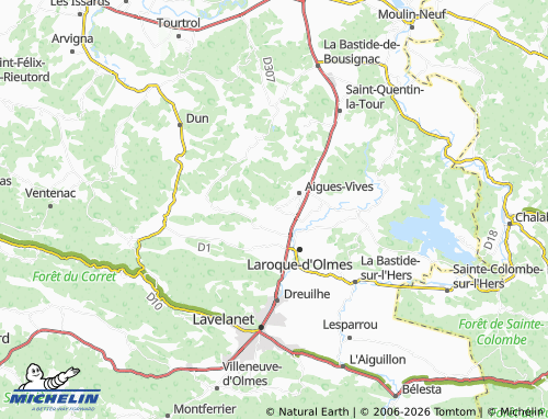 Mapa MICHELIN Tabre - ViaMichelin