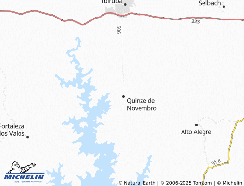MICHELIN Três Palmeiras map - ViaMichelin