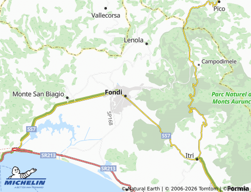 Mapa MICHELIN Fondi - ViaMichelin