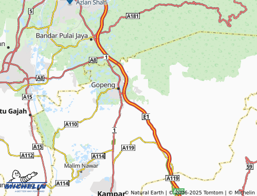 MICHELIN Teja map - ViaMichelin