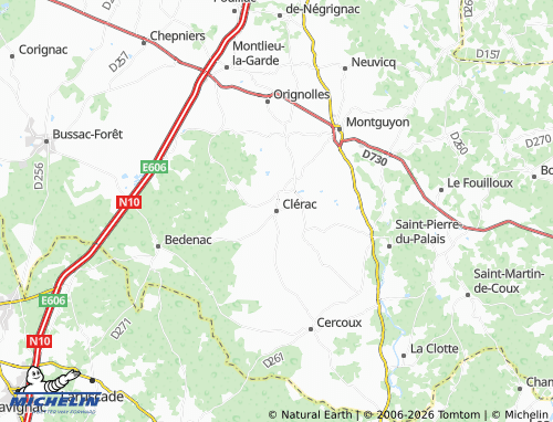 Mapa MICHELIN Clérac - ViaMichelin