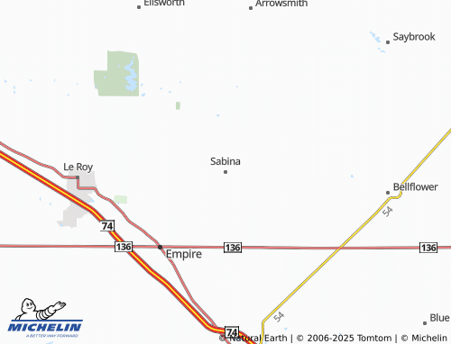 MICHELIN Sabina map - ViaMichelin