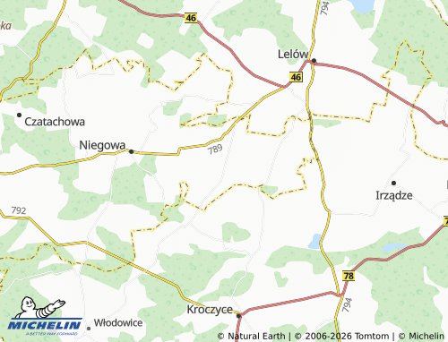 MICHELIN-Landkarte Bliżyce - ViaMichelin