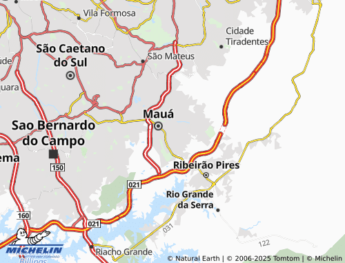 MICHELIN Vila São Francisco map - ViaMichelin