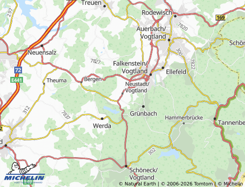 MICHELIN Neustadt/Vogtland map - ViaMichelin