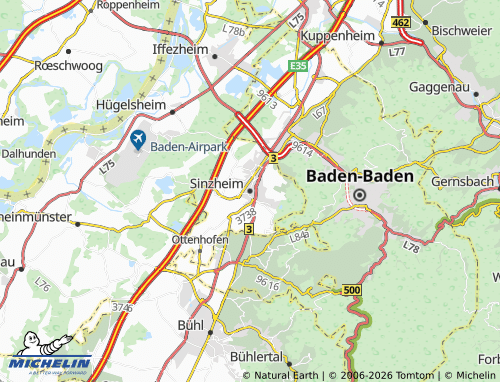 MICHELIN Sinzheim map - ViaMichelin