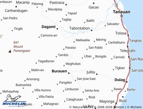 MICHELIN Buri map - ViaMichelin