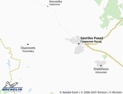MICHELIN Volodyatino map - ViaMichelin