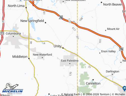 Mappa MICHELIN Unity - ViaMichelin