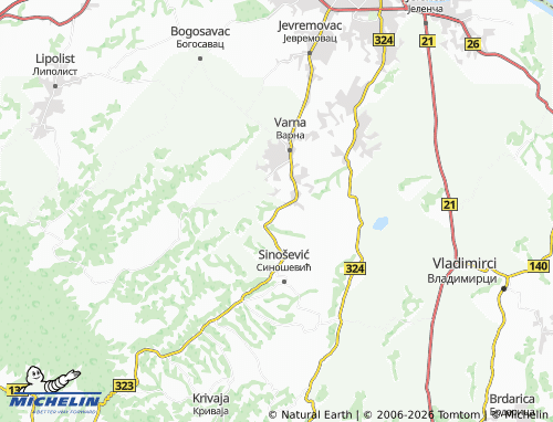 Carte MICHELIN Slatina - ViaMichelin