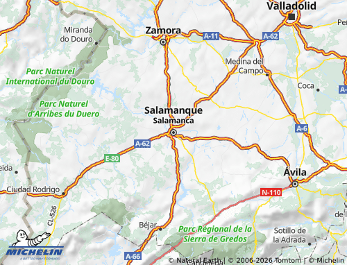 Carte MICHELIN Salamanque - ViaMichelin