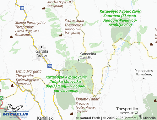 Mapa MICHELIN Samonida - ViaMichelin