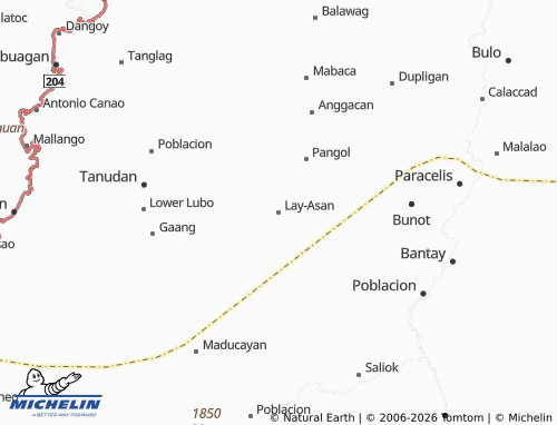 MICHELIN Lay-Asan map - ViaMichelin