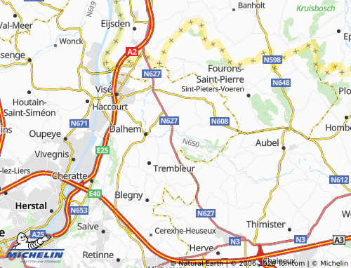 Mappa MICHELIN Mortroux - ViaMichelin