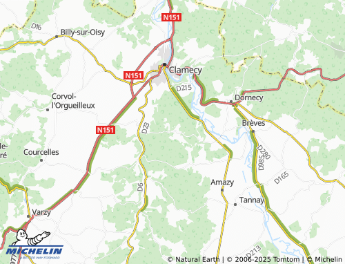 Mapa MICHELIN Creux - ViaMichelin