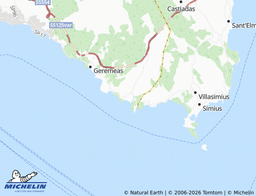 Mappa MICHELIN Solanas - ViaMichelin