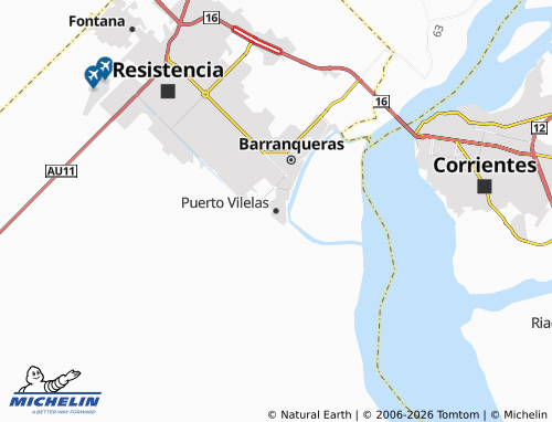 MICHELIN-Landkarte Puerto Vilelas - ViaMichelin