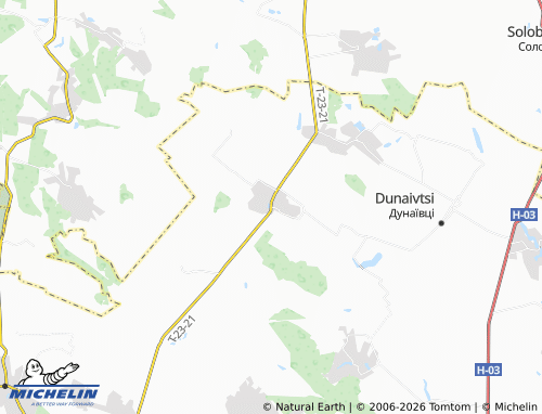MICHELIN Tynna map - ViaMichelin